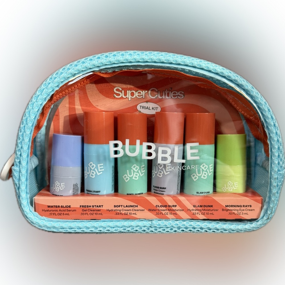 Super Cuties Bubble Skincare Trial Kit - Multi-Color Travel Set